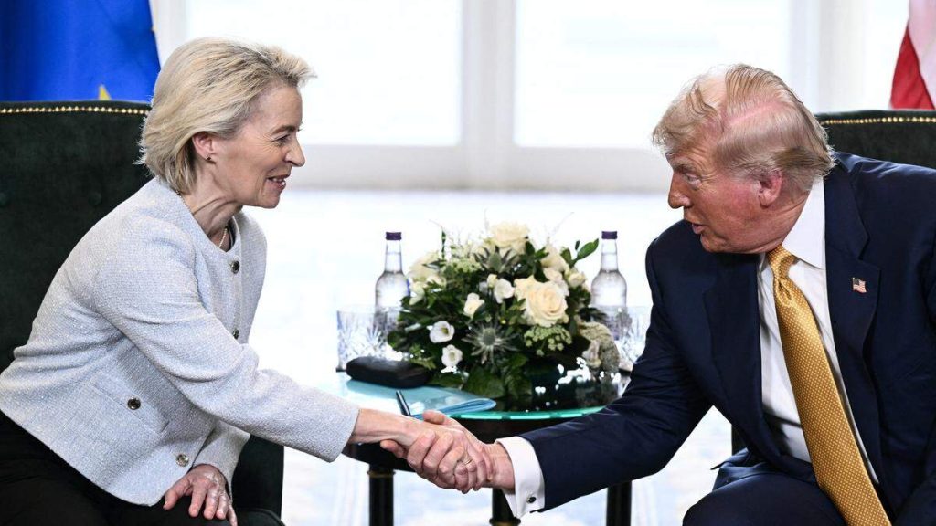 EU Ursula von der Leyen Trump akkoord handelstarieven